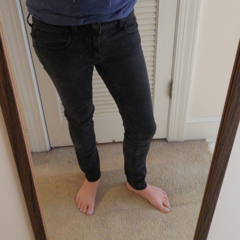 Black American Eagle Skinny Jeans